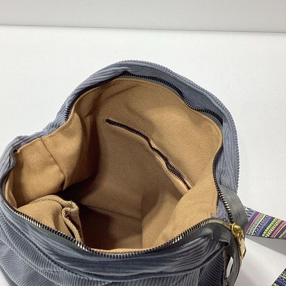 Tucson Corduroy Crossbody Large Bag Dark Gray - Picture 7 of 14